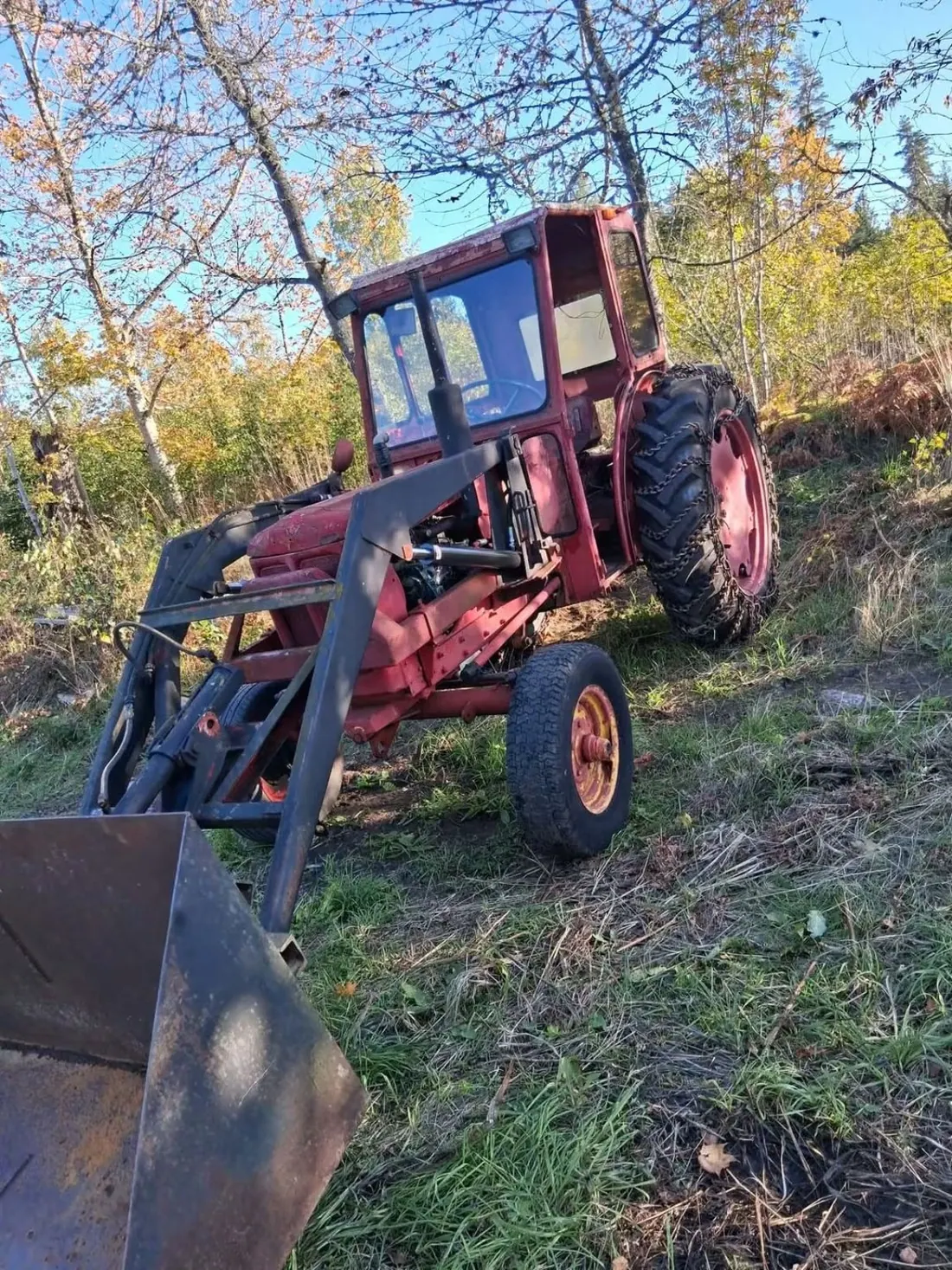 Maskinhantering med traktor och lastare
